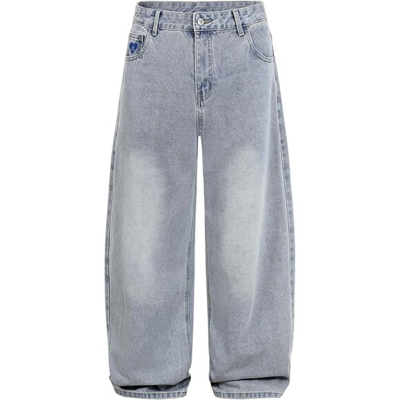 Women’s Wide Leg Jeans High Waist Denim Casual Streetwear Y2K Vintage
